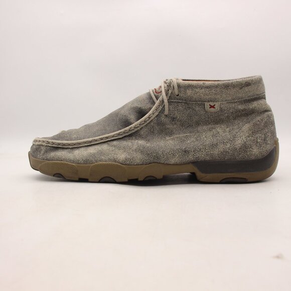 Twisted X Chukka Driving Moc Grey Men\'s Size 12 M  Lace Up Shoes MDM0072 main image 7